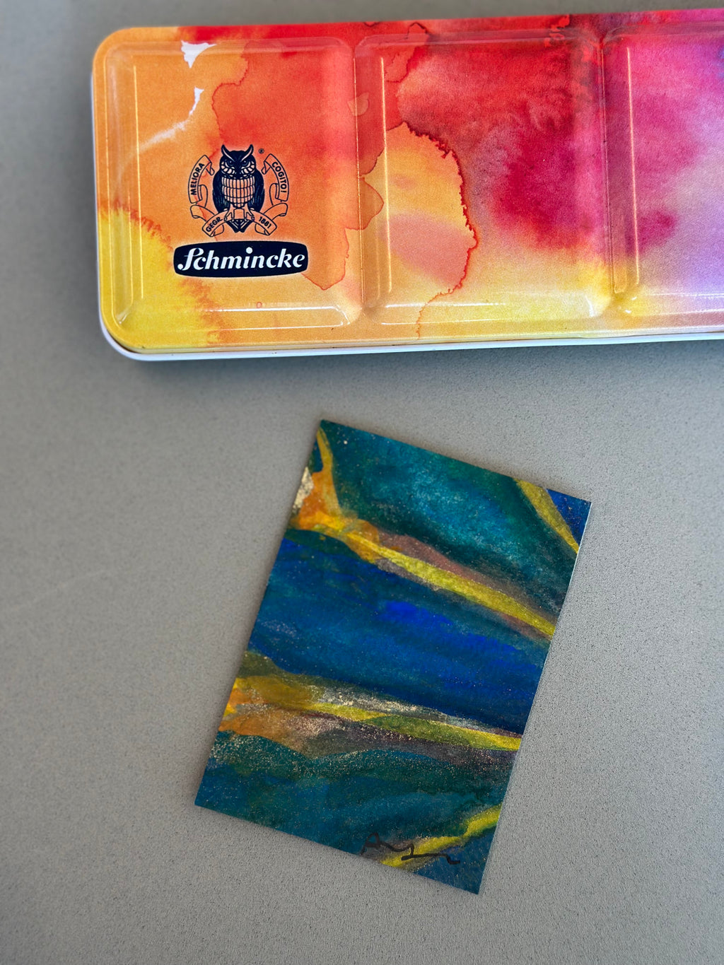 Where the Light Returns Original ACEO Watercolor Painting